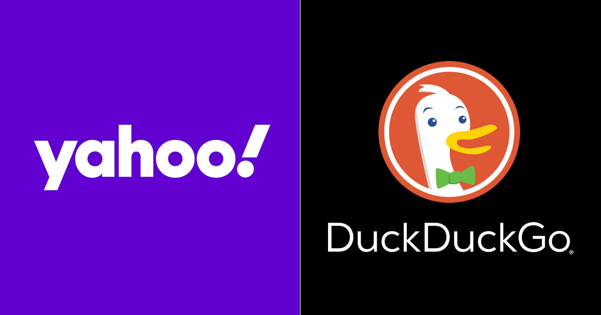 雅虎 Yahoo! + 鴨子 DuckDuckGo